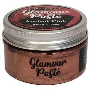Mixed Media: Stamperia Glamour Paste - Ancient Pink (100ml)