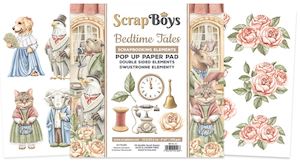 Scrap Boys Pop Up Paper Pads New: BETA-PU : ScrapBoys - 6" x 6" Double Sided Paper Pads - Bedtime Tales