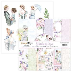 Scrapboys Garden Of Love: Scrapboys 6x6 Paper Pack- GALO-09 (Garden of Love)