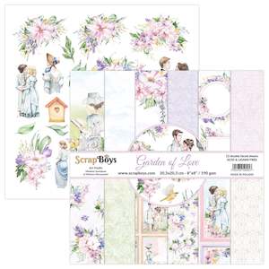 Scrapboys 8x8 Paper Pack- GALO-10 (Garden of Love)