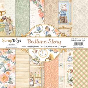 Scrapboys 8x8 Paper Pack- BEST-10 (Bedtime Story)