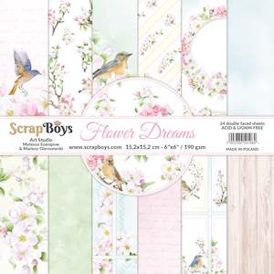 Scrapboys Flower Dreams: Scrapboys 6x6 Paper Pack- FLDR-09 (Flower Dreams)