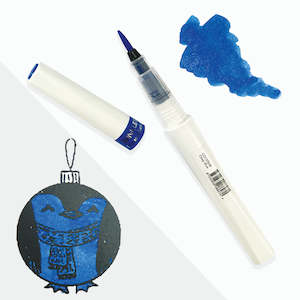 Winkles Glitter Brushes - Deep Blue