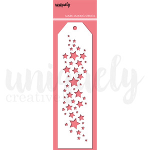 Uniquely Creative Stencils: UCMM1796 : Starfall Stencil (Written in the Stars)