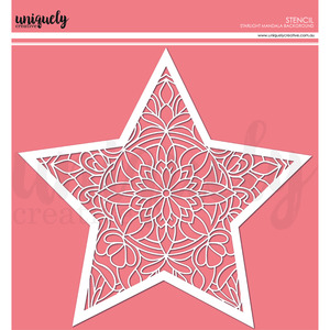Uniquely Creative Stencils: UCMM1795 : Starlight Mandala Background Stencil (Written in the Stars)