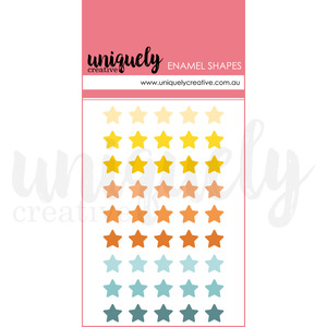 Uniquely Creative Embellishments: UCE2161 : Enamel Star Shapes (Written in the Stars)