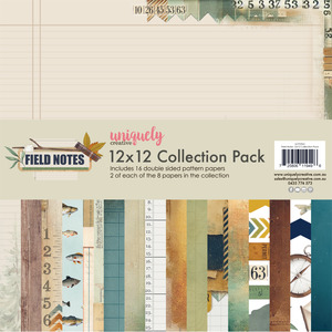 Uniquely Creative Papers: Field Notes Collection pack (12x12 Paper Pad & Creative Cuts)