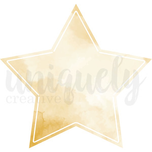 Uniquely Creative 1: UCE2160 : Classic Star - Decorative Base Layer (Written in the Stars)