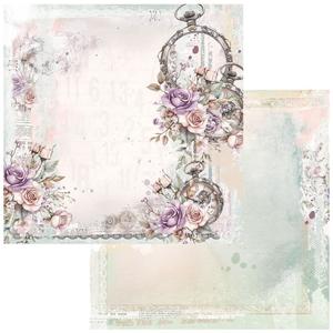 49 & Market Echoes of Time - Hanging Time 12x12 Scrapbook Paper