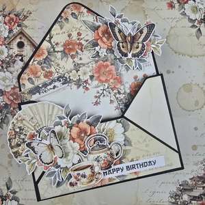 Cardmaking Kits No Instructions: C2607 :Envelope Box Card (CK)