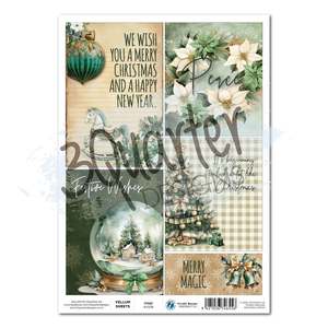 3quarter Designs: Pine Festivities A4 Vellum Sheet