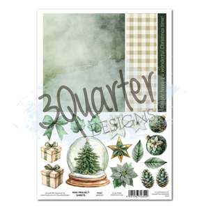 3quarter Designs: Pine Festivities A4 Project Sheet