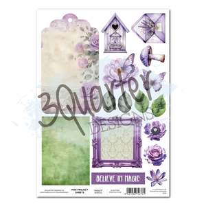 3quarter Designs: Violet Dreams Mini Project Sheet
