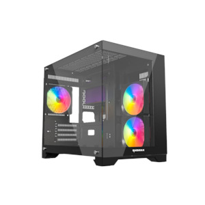 Raidmax i600 mATX Mini-Tower Case Tempered Glass Black with ARGB