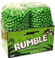 Products: Rumble paintballs .68cal bag 500 or box 2000 (field grade)