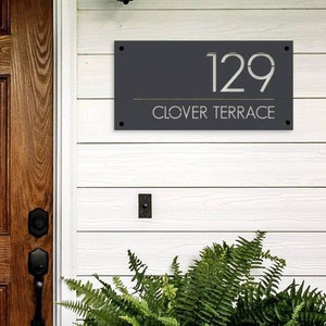 Products: Laser Cut Address Sign WOW CUSTOM SIGNS