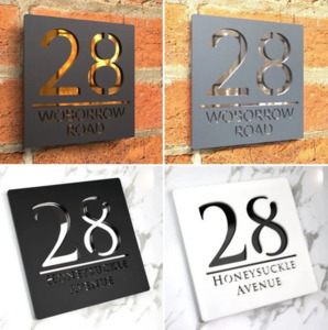 Products: 3DHouse Number Signs WOW CUSTOM SIGNS