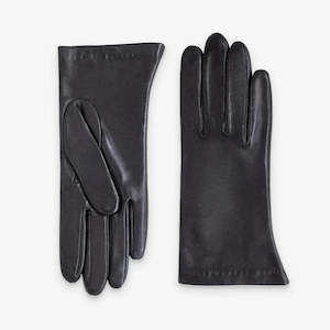 Women's Leather Gloves – Silk Lined – Touch Screen | Black