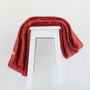 Mohair throw | Russet