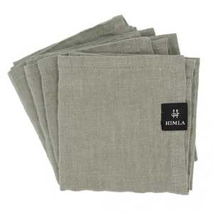 Himla Linens: Linen Napkins | Set of 4 | Sage
