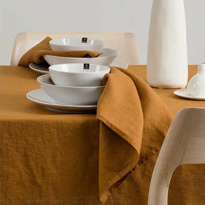 Himla Linens: Linen Napkins | Set of 4 | Amber