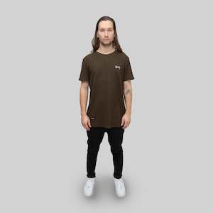 New 20: Mens Waffle T-Shirt Khaki