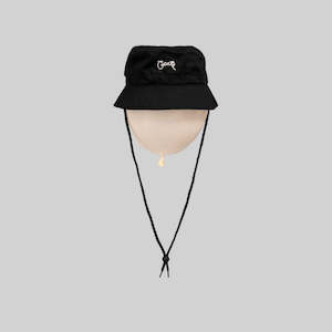 Bucket Hats: Unisex Scripted Bucket Hat Black