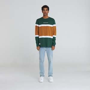 MEN’S COLOUR BLOCK L/S T-SHIRT