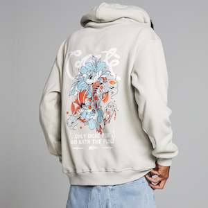 Hoods Crews: MEN'S KOI FISH SUPERFLEECE HOODIE