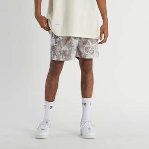 Ss23 Collection: Men's Pattern Script Mesh Shorts
