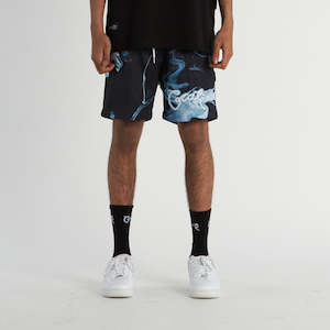 30 Off 2024 Black Friday: Men's Pattern Script Mesh Shorts