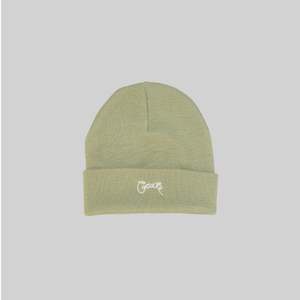 Beanies: UNISEX Scripted Beanie Moss