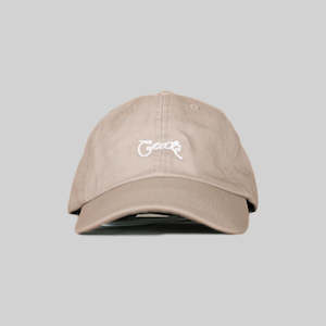 Unisex Scripted Cap-Tan/Wht