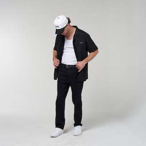 Crate Script Cuban Collar SS Shirt