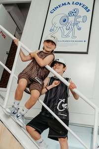 Kids: CRATE KIDS SIDE SCRIPT BASKETBALL SINGLET