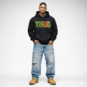 Cravass TIKI Hoodie - Rasta Men's