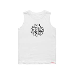 Cravass Kids: Kids Singlet - Round Ta moko