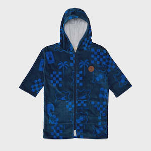 EVERYWHERE ZIP-UP TOWEL Navy