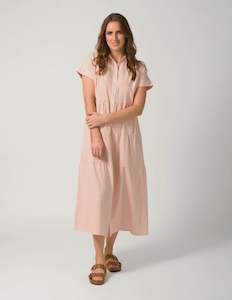 Clothing: Antonia Dress Rose Stripe