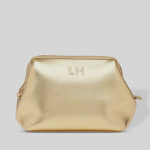 Louen Hide: Eliza Neoprene Makeup Bag - Gold