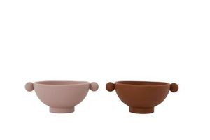 OYOY Living Design: Tiny Inka Bowl, Pack of 2 - Caramel / Rose