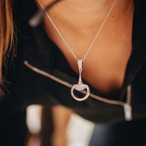 Gold Half Snaffle Pendants