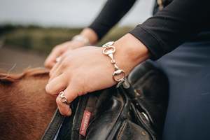 Snaffle Bangle: Three Snaffles Bracelet