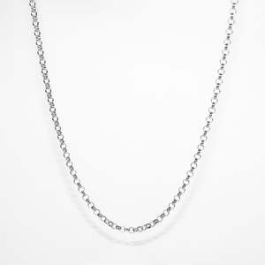 Chains: White Gold Belcher Chain