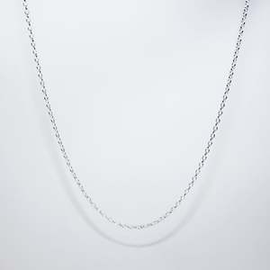 Chains: Sterling Silver Fine Oval Belcher Chain