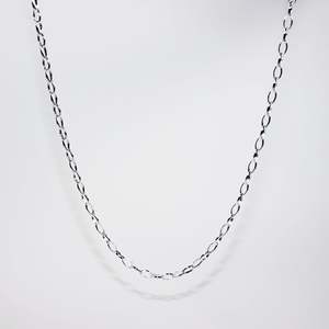 Sterling Silver Lightweight Oval Belcher Chain
