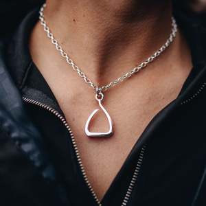 The Original Jump Stirrup Pendant (Sterling Silver)
