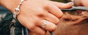 Solid Silver Snaffle Ring & Bangle Bundle