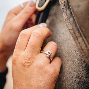 Jump Stirrup Ring | Sterling Silver Horse Ring