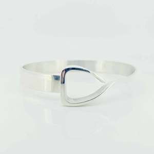 Sterling Silver Jump Stirrup | Equestrian Bangle